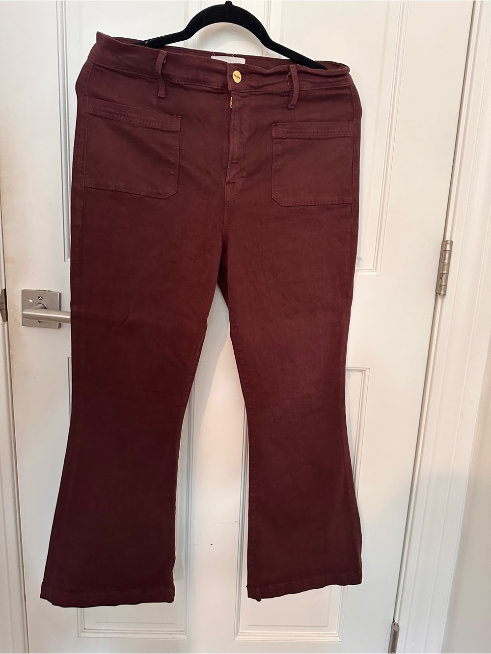 Bardot Burgundy Boot-Cut Pants